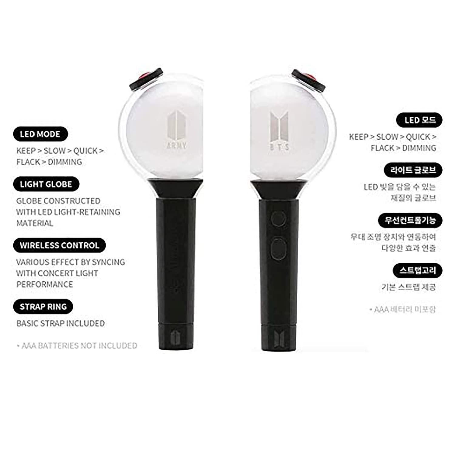 BTS Army Bomb Light Stick, Concert Lightstick, Map of The Soul